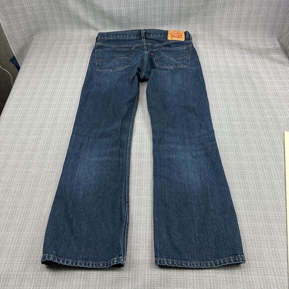 Levis 527 Jeans Mens 36x32 Blue Denim Bootcut Fade Rodeo Cowboy Western Ranch 23 - Picture 12 of 13
